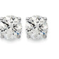 IGI F/VS 2 Ct Round Lab Created Grown Diamond Earrings Real 14K White Gold Screw