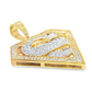 10K Yellow Gold 0.74 ctw Diamond Superhero Pendant | Iced-Out Hero Emblem | Jewelry Palace