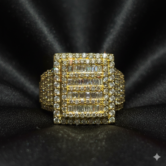 Baguette Ring Diamond 2.25 ctw 14K Yellow Gold