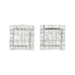 10K Yellow Gold 0.50 ctw Diamond Square Cluster Earrings | Everyday Elegance & Sparkle | Jewelry Palace