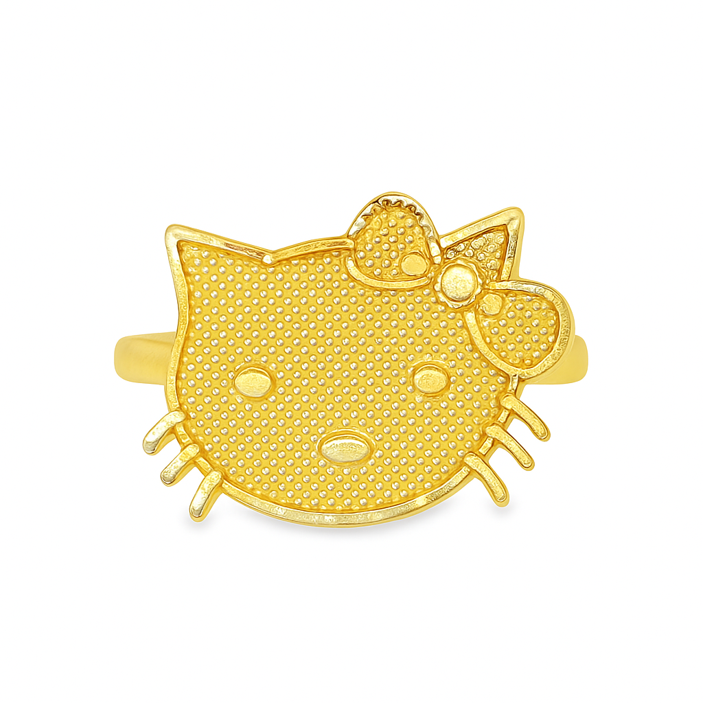 10K Yellow Gold Kitty Ring | Jewelry Palace