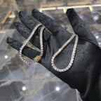 10K Yellow Gold Diamond Tennis Chain 1.87ctw GH SI 22" 33.9g Jewelry Palace