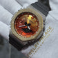 Casio G-Shock S2100  Iced Out Natural Diamond Watch 5CT | Inferno Dial