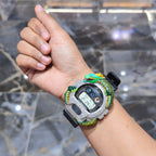Casio G-Shock (Black) 6900 Iced Out Diamond Watch 5 CTW