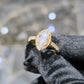 10KT Gold Lab Grown Diamond Marquise Ring 1.40ct Center 2.63ctw Total