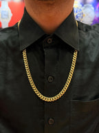10K Yellow Gold 8mm Miami Cuban Link Necklace Chain or Bracelet, 20"-26"