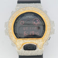 Casio G-Shock 6900 TwoTone Iced Out Natural Diamond Watch 5CT