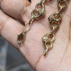 10K Yellow Gold Puff Heart Link Bracelet 8” – Classic Polished Heart Chain
