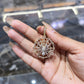 10k Solid Gold 1.87 Carat Spider Den Web Natural Diamond Pendant