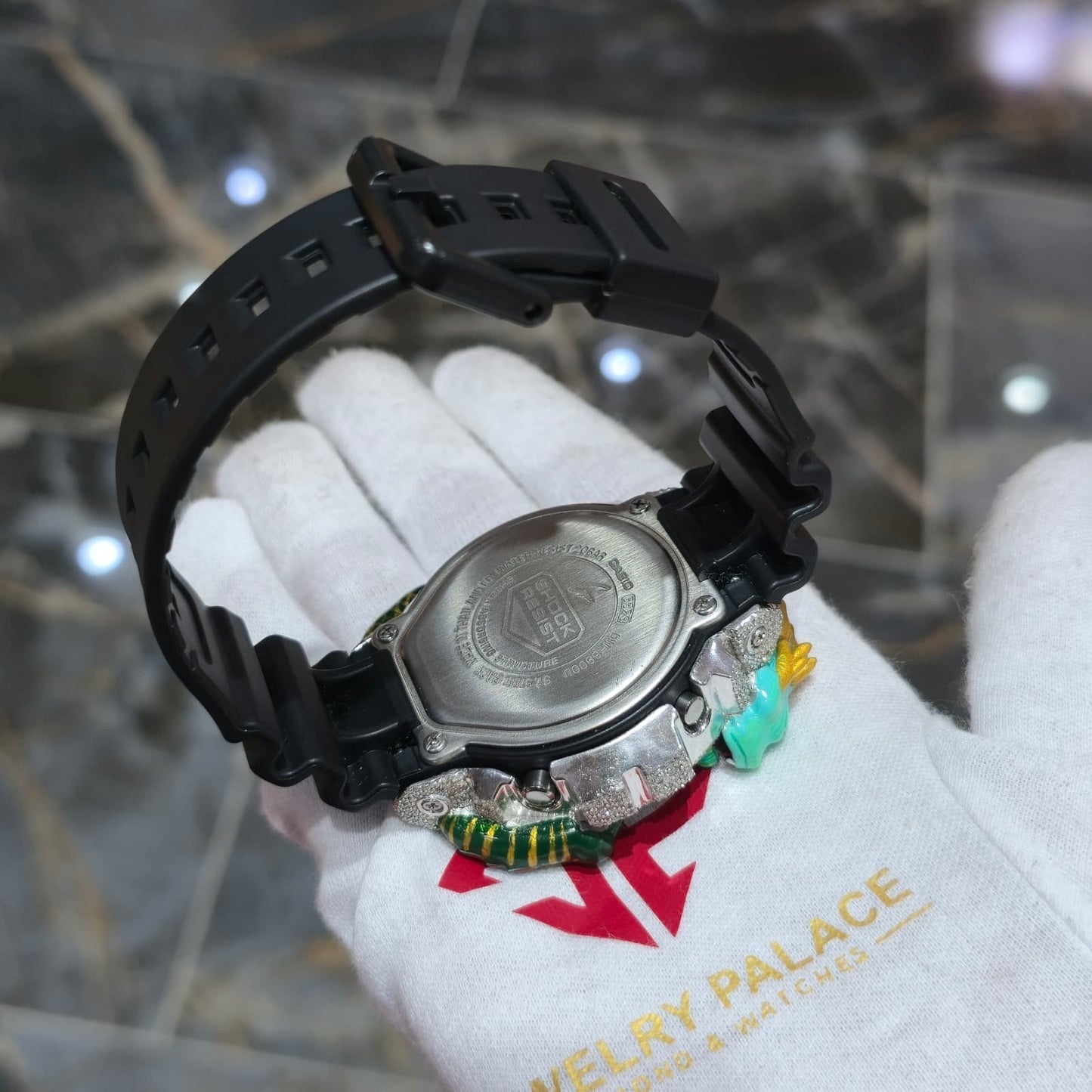 Casio G-Shock (Black) 6900 Iced Out Diamond Watch 5 CTW