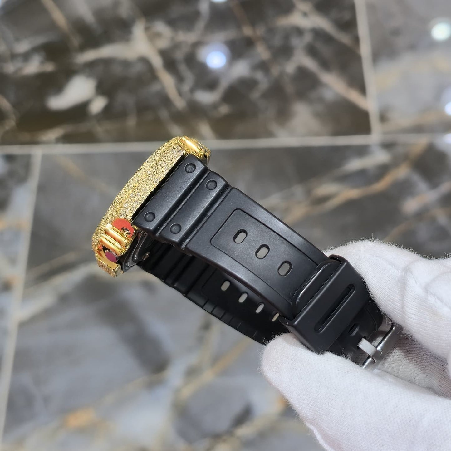 G-Shock GA2100-1A Black Dial Diamond Watch, 6.00ct