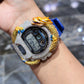 Casio G-Shock Dragon (Blue) 6900 Iced Out Diamond Watch 5 CTW