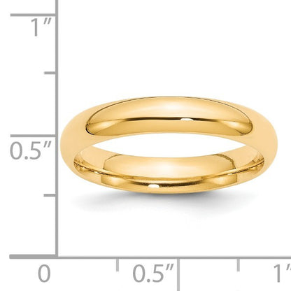Solid Real 14K Yellow Gold Wedding Anniversary Band Ring Comfort Fit Mens Womens