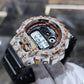 Authentic Diamond G-SHOCK DW6900TR Watch Cross Bezel | 5.00 CTW Natural Diamonds