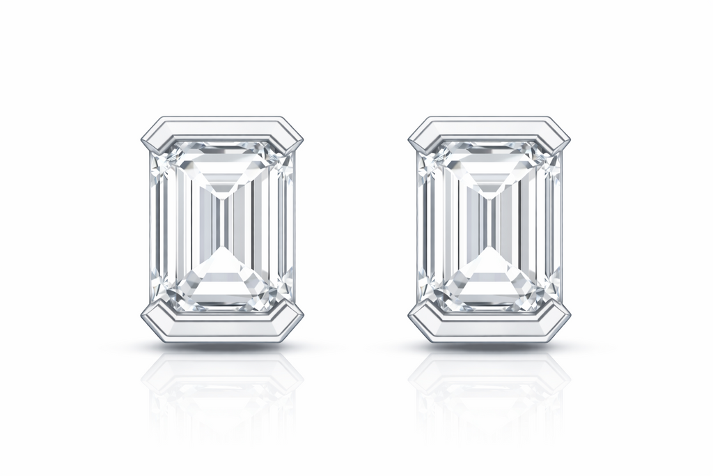 1.00 CTW Diamond Stud Earrings in 14K Gold | Aura Collection by Jewelry Palace
