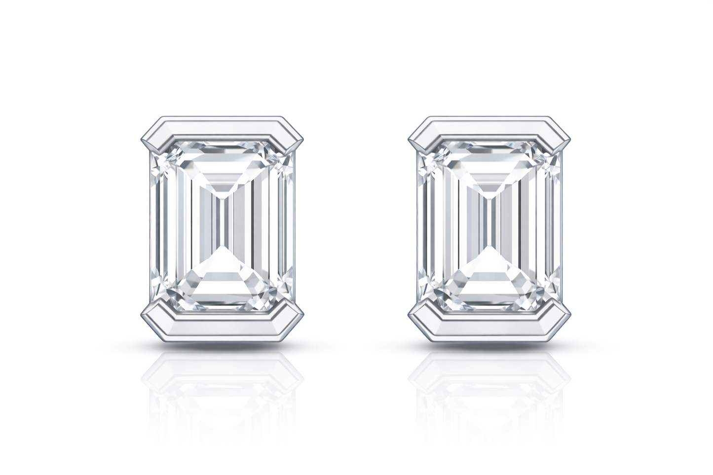 1.00 CTW Diamond Stud Earrings in 14K Gold | Aura Collection by Jewelry Palace