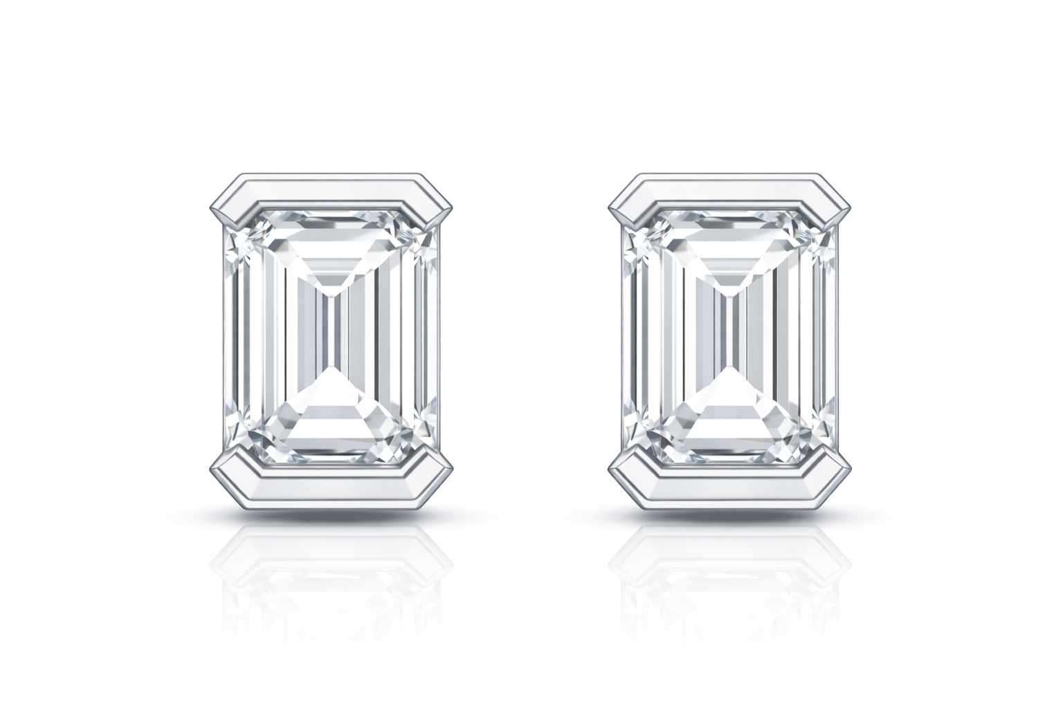 1.00 CTW Diamond Stud Earrings in 14K Gold | Aura Collection by Jewelry Palace