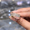 Mens Wedding Band 10K Yellow Gold Double Row 1.00CTW Round Cut Diamond DEAL!!!
