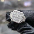 10K Yellow Gold Diamond Baguette Band Ring Men 1.50 ctw Channel Set