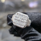10K Yellow Gold Diamond Baguette Band Ring Men 1.50 ctw Channel Set