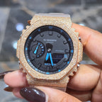G-Shock GA2100-1A Black Dial Rose Diamond Watch, 5.0ct