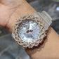 Authentic Casio G-Shock S2100  Iced Out Natural Diamond Watch 5CT | Silver Dial