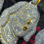 Benjamin Two Face Pendant VVS Moissanite 925 Silver Iced Hip Hop Tennis Necklace