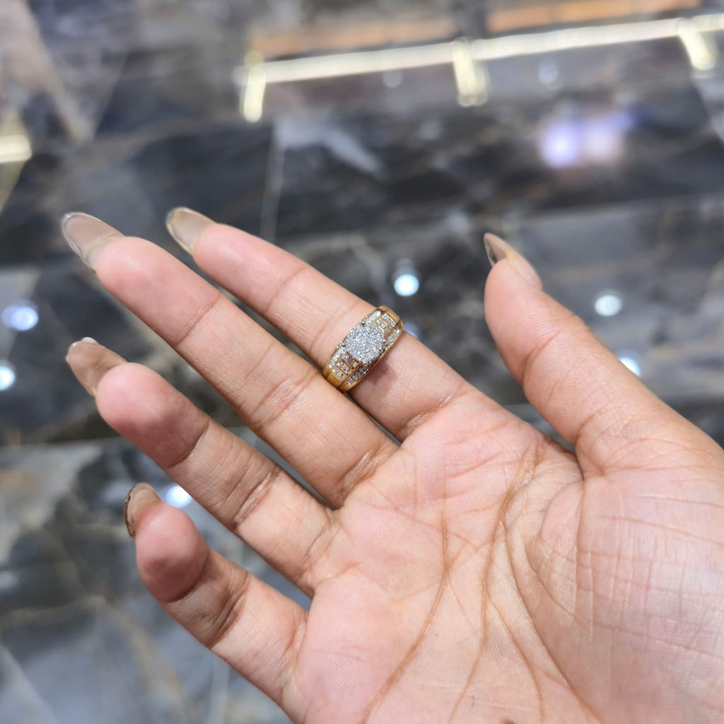 10K Gold Cinderella Dome Wedding Engagement Ring 0.50 CTW Natural Diamonds