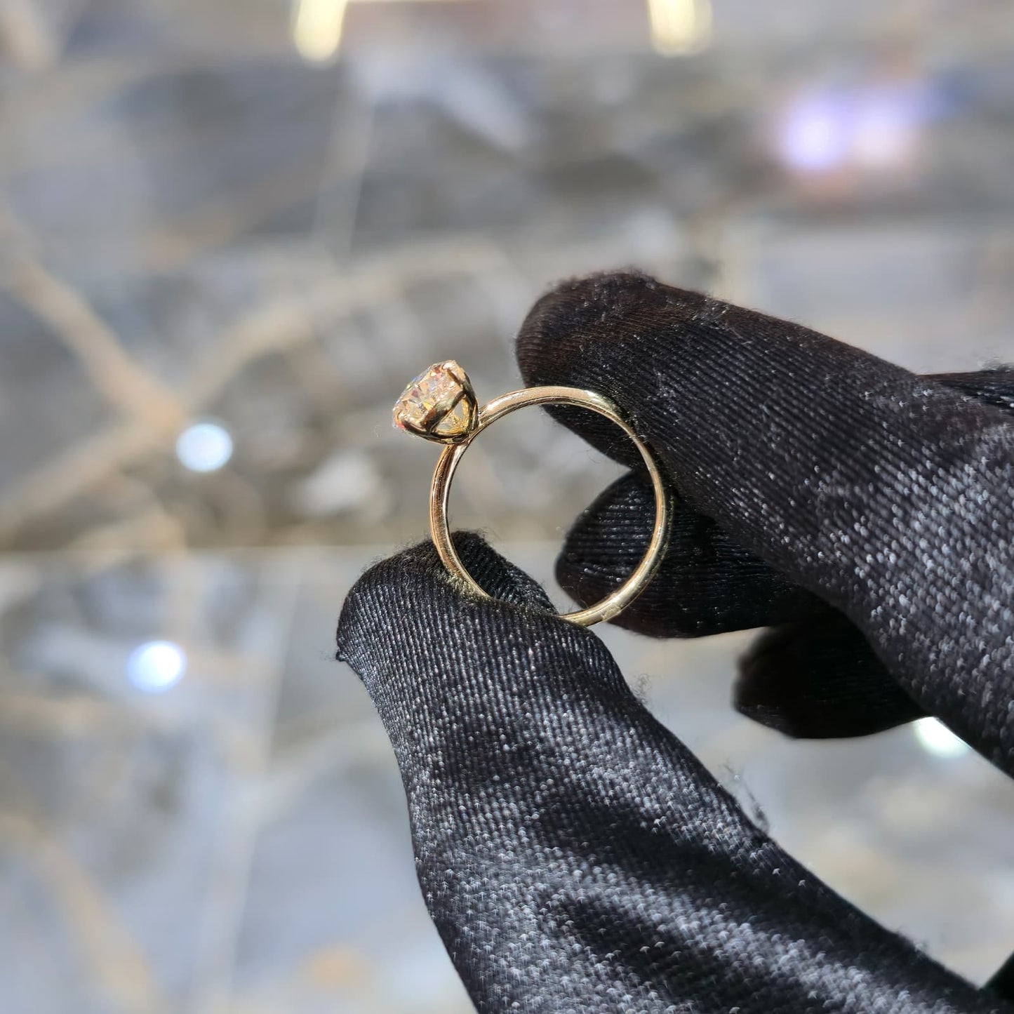 14K Gold 2.01ctw Lab Grown Diamond Pear Cut Ring F VS2 Solitaire Jewelry Palace