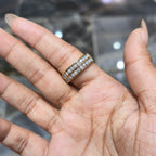 Mens Wedding Band 10K Yellow Gold Double Row 1.00CTW Round Cut Diamond DEAL!!!