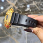 Casio G-Shock 6900 Yellow Iced Out Natural Diamond Watch 5CT