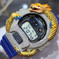 Casio G-Shock Dragon (Blue) 6900 Iced Out Diamond Watch 5 CTW