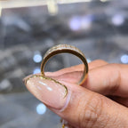 Mens Wedding Band 10K Yellow Gold Double Row 1.00CTW Round Cut Diamond DEAL!!!