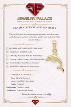10k Yellow Gold Dolphin Pendant