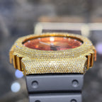 Casio G-Shock S2100  Iced Out Natural Diamond Watch 5CT | Inferno Dial