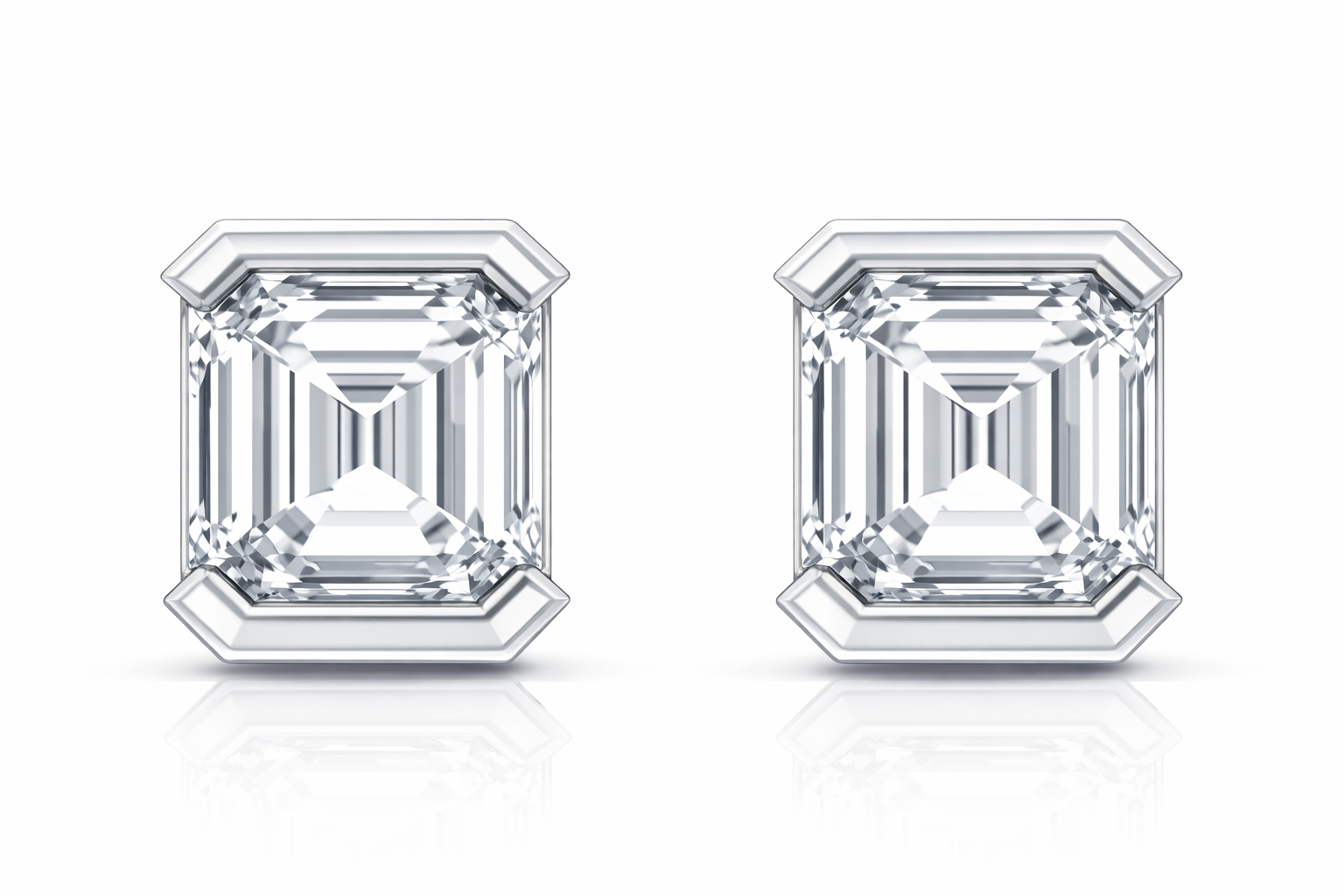 1.00 CTW Diamond Stud Earrings in 14K Gold | Aura Collection by Jewelry Palace