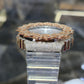 Authentic Casio G-Shock S2100  Iced Out Natural Diamond Watch 5CT | Silver Dial