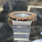 Authentic Casio G-Shock S2100  Iced Out Natural Diamond Watch 5CT | Silver Dial
