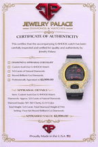 Casio G-Shock 6900 TwoTone Iced Out Natural Diamond Watch 5CT