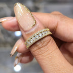 14K Yellow Gold Real Diamond Men’s Channel Set Band Ring 1.00 CTW 5MM | BAND