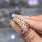 14K Yellow Gold Real Diamond Men’s Channel Set Band Ring 1.00 CTW 5MM | BAND