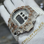Authentic Diamond G-SHOCK DW6900TR Watch Cross Bezel | 5.00 CTW Natural Diamonds