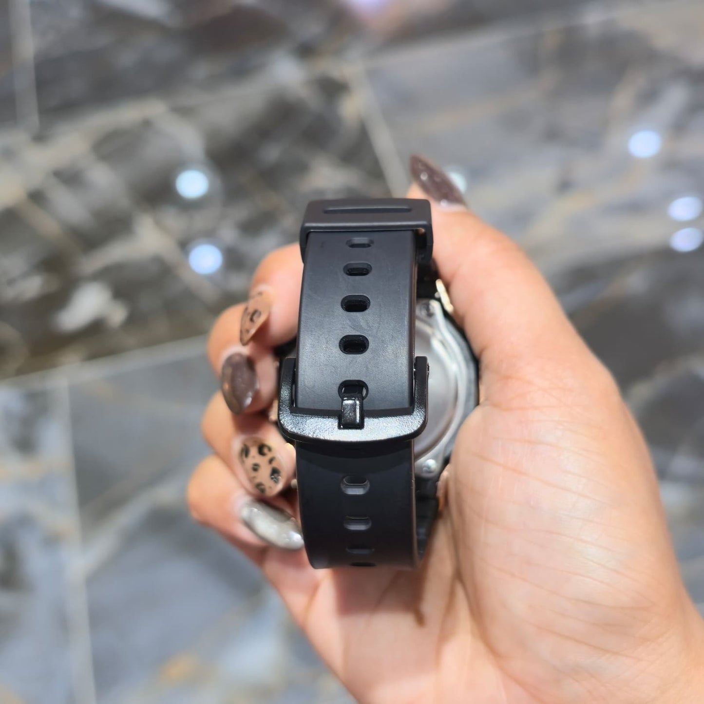 Casio G-Shock Black & Rose S2100BA Iced Out Diamond Watch 5CT