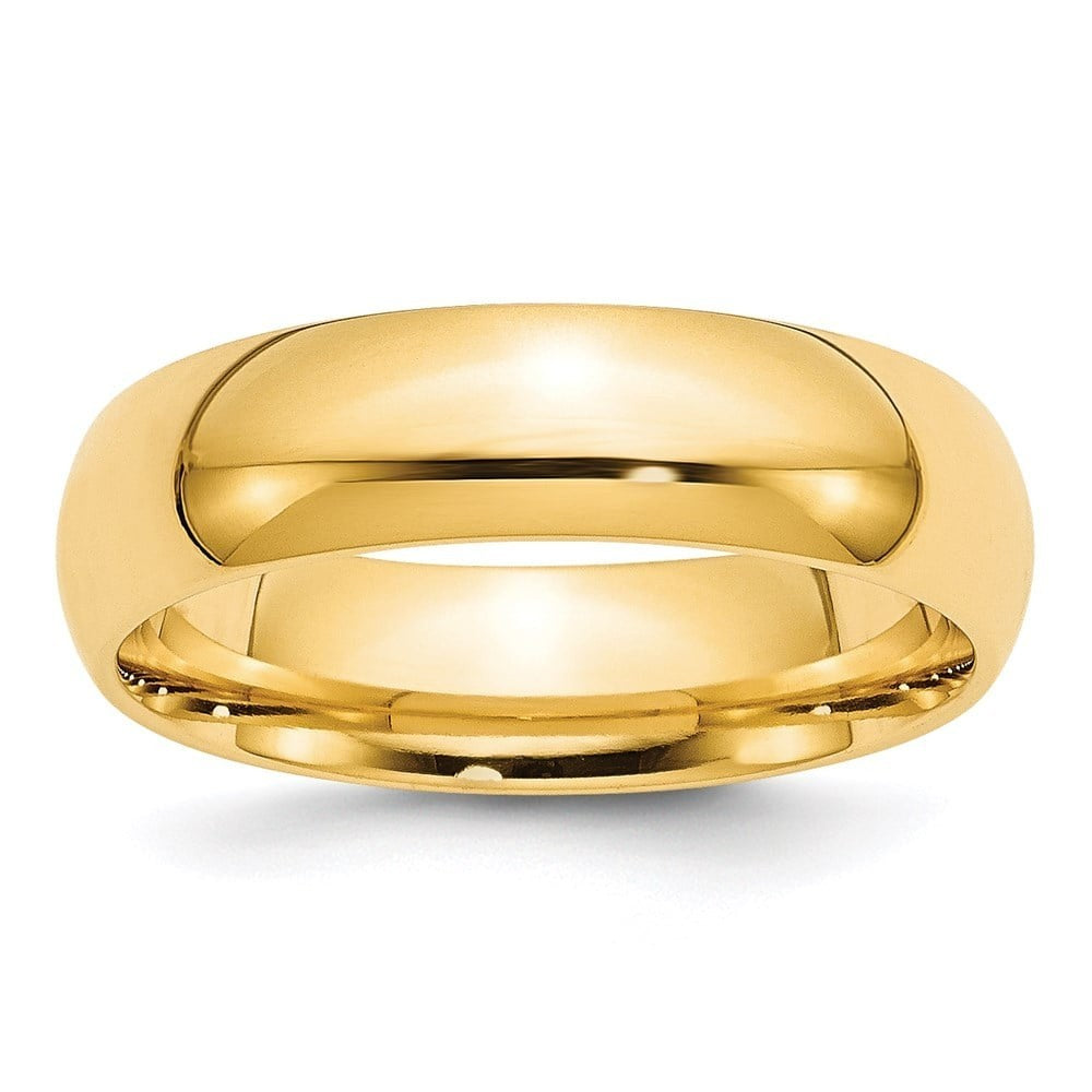 Solid Real 14K Yellow Gold Wedding Anniversary Band Ring Comfort Fit Mens Womens