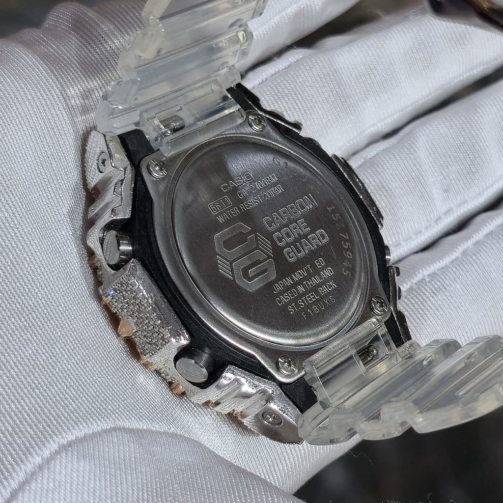 Authentic Diamond G-SHOCK DW6900TR Watch Cross Bezel | 5.00 CTW Natural Diamonds
