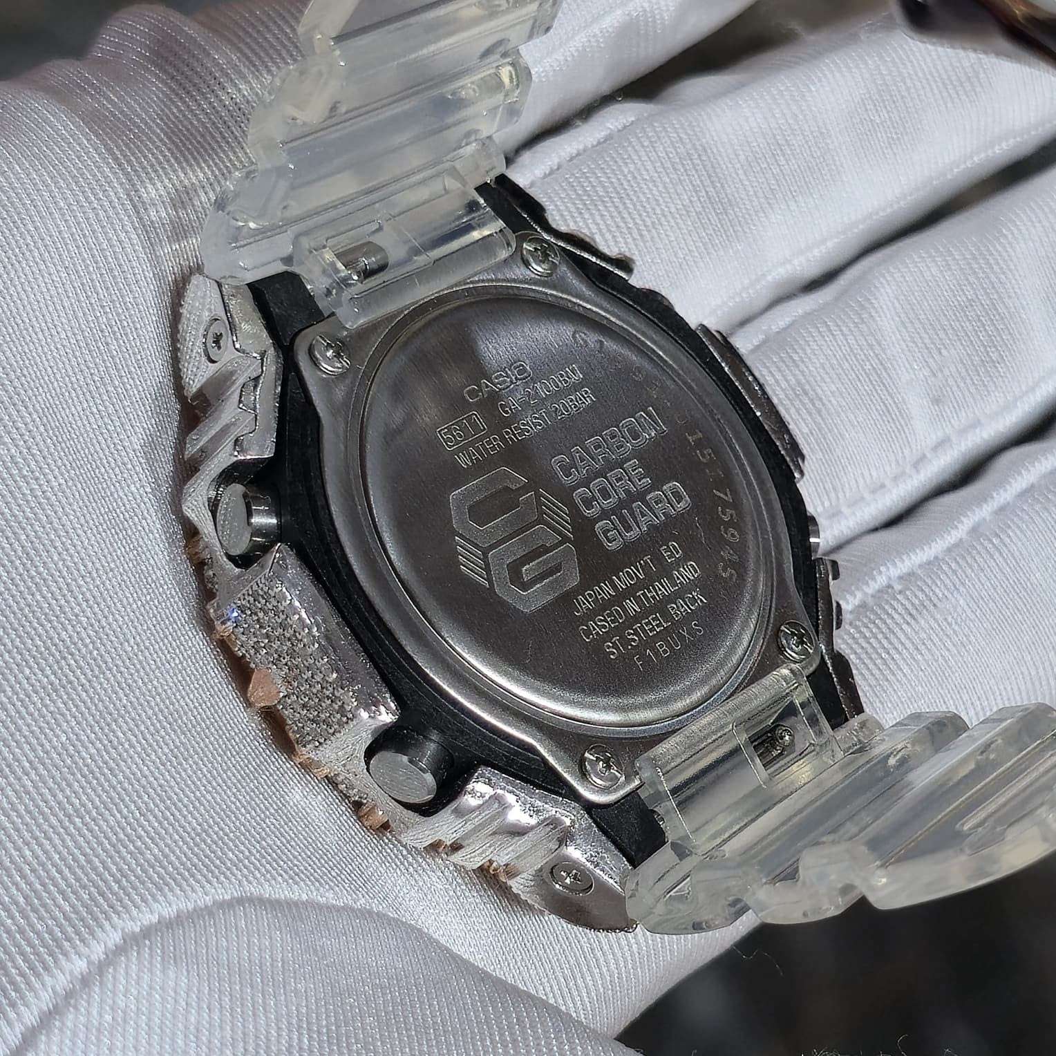 Authentic Diamond G-SHOCK DW6900TR Watch Cross Bezel | 5.00 CTW Natural Diamonds