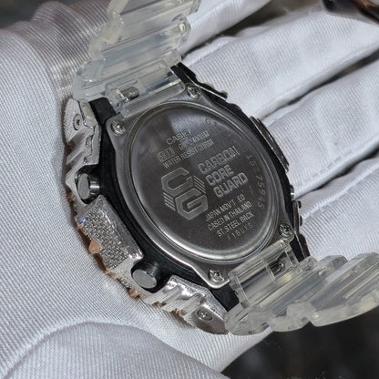 Authentic Diamond G-SHOCK DW6900TR Watch Cross Bezel | 5.00 CTW Natural Diamonds