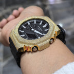 G-Shock GA2100-1A Black Dial Diamond Watch, 6.00ct
