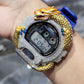Casio G-Shock Dragon (Blue) 6900 Iced Out Diamond Watch 5 CTW