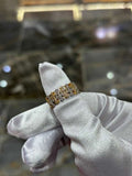 10K Yellow Gold Natural Diamond Cross Ring – 0.50 CTW Religious Band